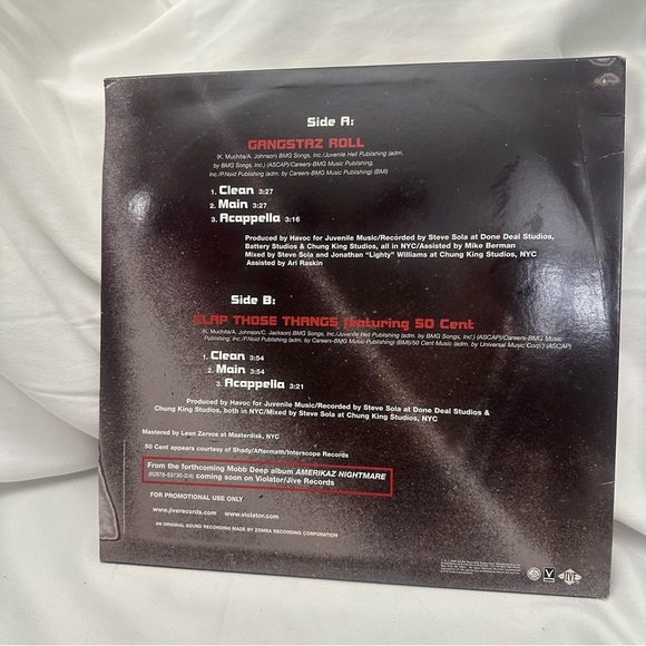 Robb Deep Gangstaz Roll II Vinyl LP Promo Single Hip Hop Rap Vintage 90s Retro - Picture 2 of 3